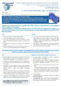 Association agréée au niveau national par le Ministère de la Santé reconnue d’Intérêt général ________________________________________________________________________________ Association Loi 1901 n° W751190228