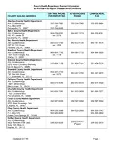 Demography / Environmental social science / Orange County Health Department / Florida / Pinellas County /  Florida / Health / Epidemiology / Public health