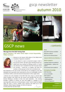 Microsoft Word - GSCP news - Autumn 2010 v3.docx