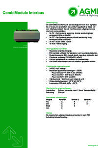 CombiModule Interbus  Foto1 DIN-rail CombiModule  Omschrijving