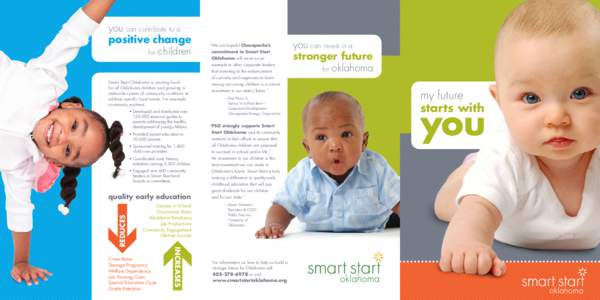 you can contribute to a positive change for children “We are hopeful Chesapeake’s commitment to Smart Start