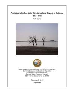 Pesticides in Surface Water from Agricultural Regions of California