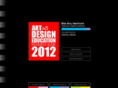 Box Hill Institute  Centre for Creative Industries GALLERY PACK >
