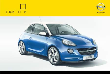 OPEL ADAM  Infotainment System Contents