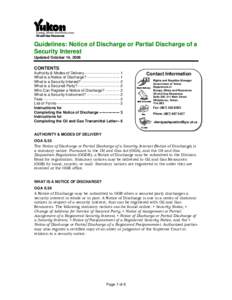 Microsoft Word - Draft 05 Guidelines-NoticeofDischarge.doc
