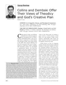 Essay Review  Michael N. Keas Collins and Dembski Offer Their Views of Theodicy