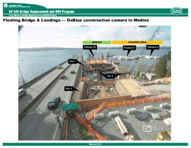 Floating Bridge & Landings — OxBlue construction camera in Medina  BRIDGE STAGING AREA