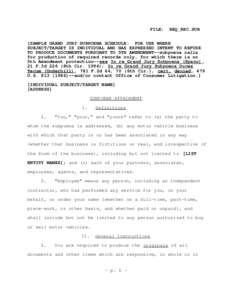 FILE:  REQ_REC.SUB [SAMPLE GRAND JURY SUBPOENA SCHEDULE: FOR USE WHERE SUBJECT/TARGET IS INDIVIDUAL AND HAS EXPRESSED INTENT TO REFUSE