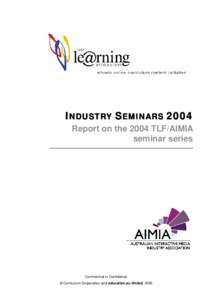 Australian Interactive Media Industry Association / Australian media / E-learning