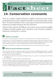 If viewing this page using Acrobat Reader, use the binocular tool to find particular words or phrases  • Environmental Defender’s Office WA (Inc) Updated Dec 2006