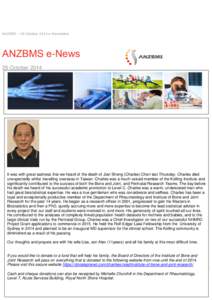 ANZBMS – 29 October 2014 e-Newsletter  ANZBMS e-News 29 October[removed]ASBMR Young Investigator Award