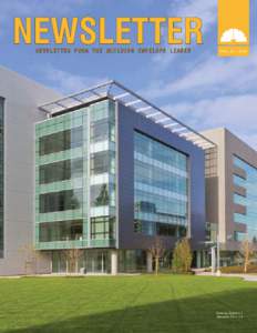 NEWSLETTER FROM THE BUILDING ENVELOPE LEADER  VOL. 16 | 2015 Samsung Building 1 Mountain View, CA
