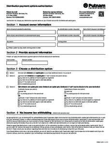 Distribution payment options authorization (dividends and capital gains)