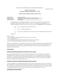 Documentation of Environmental Indicator Determination - American Standard, Inc., Hamilton Township, New Jersey