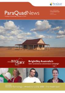 Issue[removed]August www.paraquad.org.au AUS $5.95 Free for members  BrightSky Australia’s