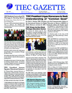 June, 2003 Editor: Laurie Henderson TIEC GAZETTE http://www.tiec.org http://www.tiec.org/pubs.htm