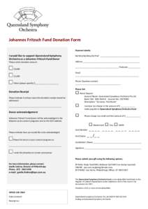 Microsoft Word - Johannes Fritzsch Fund Dinner Donation Form_Xmas Appeal