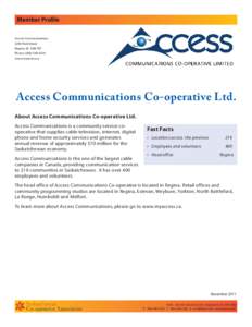 Access Communications Coperative Ltd profile.indd