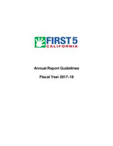 Annual Report and School Readiness Guidelines FY