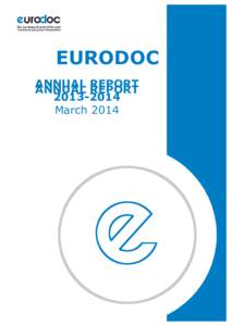 EURODOC ANNUAL REPORT ANNUAL REPORT[removed]March 2014