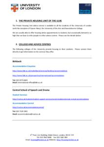 Email / Citizens Advice Bureau / Education in the United Kingdom / Technology / University of London / University of London Union / Ravensbourne