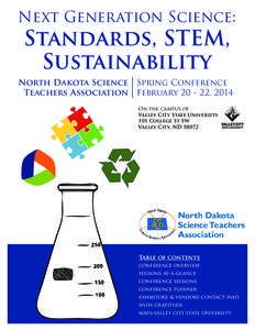 Next Generation Science:  Standards, STEM, Sustainability  North Dakota Science Spring Conference