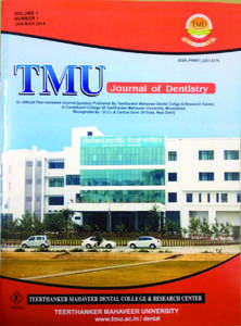 Dental radiography / Projectional radiography / Endodontics / Cone beam computed tomography / Dental caries / Oral and maxillofacial surgery / Tooth / Moradabad / Prosthodontics / Dentistry / Medicine / Indian Railways