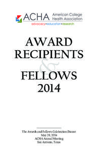 AWARD RECIPIENTS & FELLOWS 2014