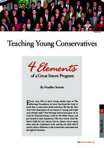 © James Oesch  Teaching Young Conservatives 4Elements of a Great Intern Program