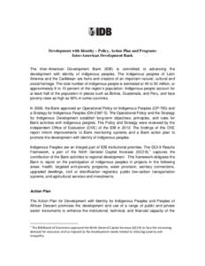 Microsoft Word - IDB and Indigenous Peoples.doc