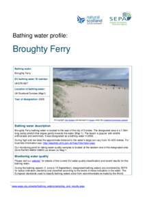 Broughty Ferry bathing water profile