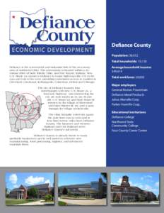 Defiance County ECONOMIC DEVELOPMENT  Defiance County