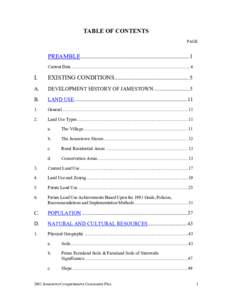 TABLE OF CONTENTS PAGE PREAMBLE ....................................................................... 1 Current Data .....................................................................................................