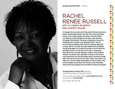 Sunday, March 16, [removed]:30 p.m. Rachel Renée Russell