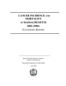 DISTRIBUTION OF CANCER INCIDENCE BY CANCER TYPE AND SEX