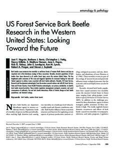 US Forest Service bark beetle research in the western United States: Looking toward the future