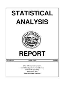 STATISTICAL ANALYSIS REPORT VOLUME XLIII