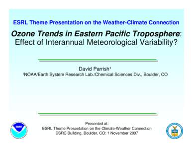 ESRL Theme Presentation on the Climate-Weather Connection  Extratropical Observations: Meteorological Characteristics and Overland Impacts of Atmospheric Rivers Affecting the West Coast of North America