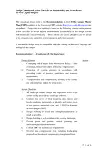 Microsoft Word - CUHK Design Criteria on Sustainability and Green Issues  ver[removed]doc