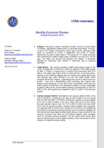 Microsoft Word - ICRA Indonesia Monthly Economic Review[removed]