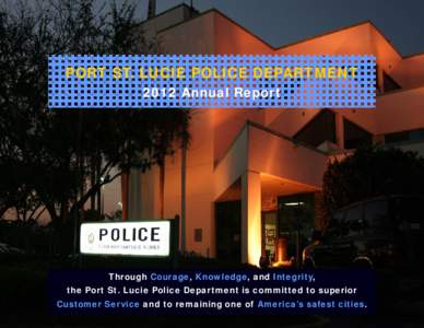 Port St. Lucie Police Department 2012 Annual Report