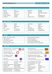 tourism-heidelberg.com  quick reference: driving general terms accident