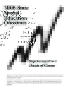 2005 State Special Education Outcomes  i