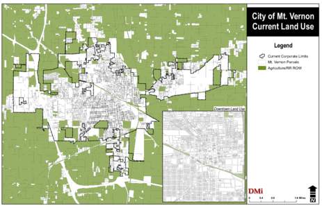 City of Mt. Vernon Current Land Use Legend Current Corporate Limits Mt. Vernon Parcels