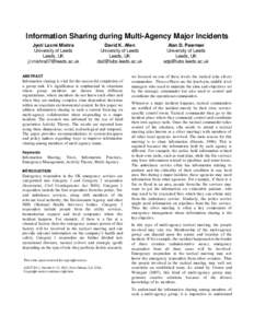 Incident management / Firefighting in the United States / Incident Command System / Radio communications during the September 11 attacks / Civil Contingencies Act / Emergency medical services / Central Intelligence Agency / United States Department of Homeland Security / Public safety / Emergency management / Management