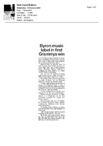 Byron music label in first Grammyswin A TOUCH of Cajun, a splash of Cuban and a sprinkling of Byron Bay passion