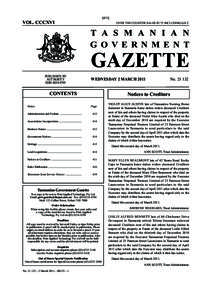 6g. Permanent Registration - Gazette - Advertisement