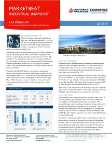 MARKETBEAT INDUSTRIAL SNAPSHOT LAS VEGAS, NV Q1 2015