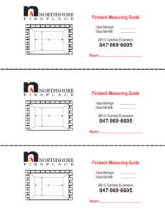 Fireback Measuring Guide A-Back Wall Height B-Back Wall Width BCentral,Evanston