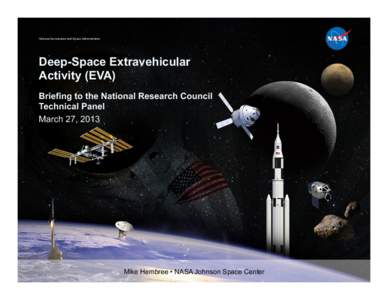 National Aeronautics and Space Administration  Deep-Space Extravehicular Activity (EVA) Briefing to the National Research Council Technical Panel